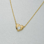 Load image into Gallery viewer, 14K Solid Gold Heart Necklace K70
