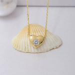Load image into Gallery viewer, 14K Solid Gold Heart Necklace K70