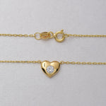 Load image into Gallery viewer, 14K Solid Gold Heart Necklace K70