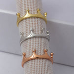 Load image into Gallery viewer, 14K Solid Gold Crown Ring Y58