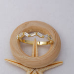 Load image into Gallery viewer, 14K Solid Gold Baguette Ring B1