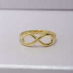 Load image into Gallery viewer, 14K Solid Gold Infinity Ring Y60