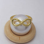 Load image into Gallery viewer, 14K Solid Gold Infinity Ring Y60