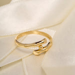 Load image into Gallery viewer, 14K Solid Gold Bamboo Ring Y23