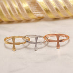 Load image into Gallery viewer, 14K Solid Gold Cross Ring Y24