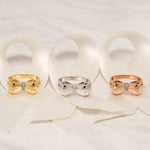 Load image into Gallery viewer, 14K Solid Gold Ribbon Ring Y26