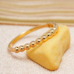 Load image into Gallery viewer, 14K Solid Gold Bubble Ring Y29