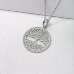 Load image into Gallery viewer, 14K Solid Gold Tree of Life Necklace K29