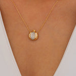 Load image into Gallery viewer, 14K Solid Gold Pomegranate Necklace K88