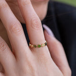 Load image into Gallery viewer, 14K Solid Gold Circle Ring Y126