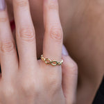 Load image into Gallery viewer, 14K Solid Gold Infinity&Heart Ring Y87