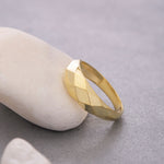 Load image into Gallery viewer, 14k Solid Gold Geometric Ring Y91