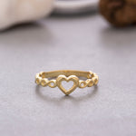 Load image into Gallery viewer, 14K Solid Gold Heart&Infinity Ring Y94