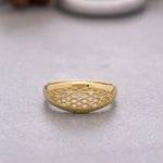 Load image into Gallery viewer, 14K Solid Gold Dome Ring Y95