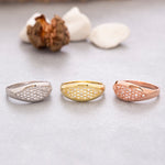 Load image into Gallery viewer, 14K Solid Gold Dome Ring Y95