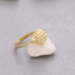 Load image into Gallery viewer, 14k Solid Gold Croissant Ring Y86