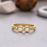 Load image into Gallery viewer, 14K Solid Gold Infinity&Heart Ring Y87