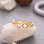 Load image into Gallery viewer, 14K Solid Gold Infinity&Heart Ring Y87