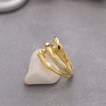 Load image into Gallery viewer, 14K Solid Gold Bamboo Ring Y103