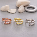 Load image into Gallery viewer, 14K Solid Gold Bamboo Ring Y103