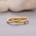 Load image into Gallery viewer, 14K Solid Gold Love Knot Ring Y116