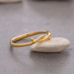 Load image into Gallery viewer, 14K Solid Gold Love Knot Ring Y116