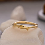 Load image into Gallery viewer, 14K Solid Gold Love Knot Ring Y116