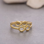 Load image into Gallery viewer, 14K Solid Gold Infinity Ring Y122