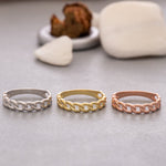 Load image into Gallery viewer, 14K Solid Gold Chain Ring Y124