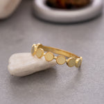 Load image into Gallery viewer, 14K Solid Gold Circle Ring Y126