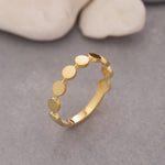 Load image into Gallery viewer, 14K Solid Gold Circle Ring Y126
