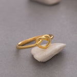 Load image into Gallery viewer, 14K Solid Gold Love Knot Ring Y129