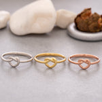 Load image into Gallery viewer, 14K Solid Gold Love Knot Ring Y129