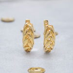 Load image into Gallery viewer, 14K Solid Gold Hoop Earrings E1