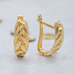 Load image into Gallery viewer, 14K Solid Gold Hoop Earrings E1