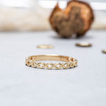 Load image into Gallery viewer, 14K Solid Gold Infinity Ring Y74