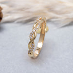 Load image into Gallery viewer, 14K Solid Gold Braid Ring Y81