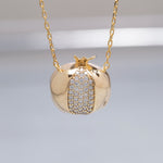 Load image into Gallery viewer, 14K Solid Gold Pomegranate Necklace K88