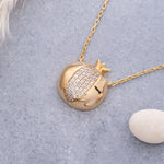 Load image into Gallery viewer, 14K Solid Gold Pomegranate Necklace K88