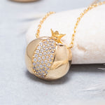 Load image into Gallery viewer, 14K Solid Gold Pomegranate Necklace K88