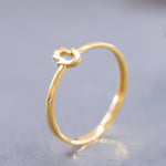 Load image into Gallery viewer, 14K Solid Gold Hamsa Ring Y153