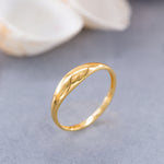 Load image into Gallery viewer, 14k Solid Gold Tiny Signet Ring Y159