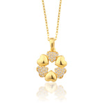 Load image into Gallery viewer, 14K Solid Gold Heart Necklace K136