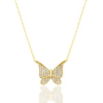 Load image into Gallery viewer, 4K Solid Gold Butterfly Necklace K137