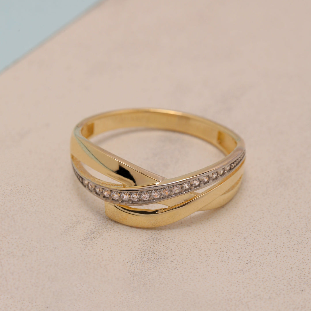 14K Solid Gold Multi-Stone Ring Y19