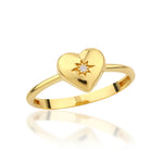 Load image into Gallery viewer, 14K Solid Gold Heart Ring Y313