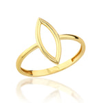 Load image into Gallery viewer, 14K Solid Gold Marquise Shaped Ring Y358