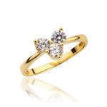 Load image into Gallery viewer, 14K Solid Gold Heart Ring Y371