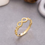 Load image into Gallery viewer, 14K Solid Gold Infinity&Heart Ring Y87