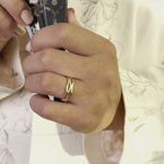 Load and play video in Gallery viewer, 14K Solid Gold Heart Ring Y264